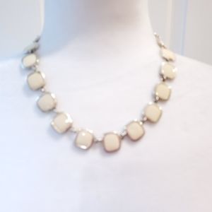 Reversible Cream or Black necklace
